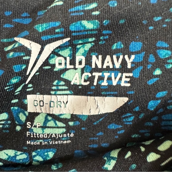 Old Navy Go-Dry Activewear Leggings in Blue&Green Size Small - Picture 3 of 5